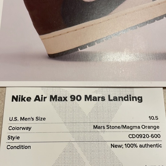 Nike Air Max 90 Mars Landing (size 10.5 - brand new) - Picture 8 of 8